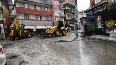 Cem SÜRMENELİ/ ALAPLI (Zonguldak), – ZONGULDAK’ın Alaplı ilçesinde sağanak nedeniyle