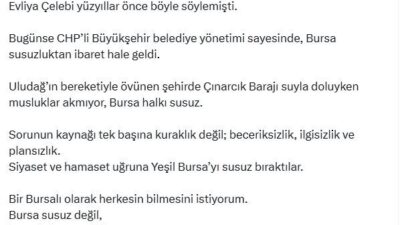 ANKARA, – AK Parti Genel Başkan Yardımcısı Faruk Acar, “CHP’li