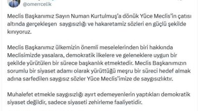ANKARA, – AK Parti Genel Başkan Yardımcısı ve Parti Sözcüsü