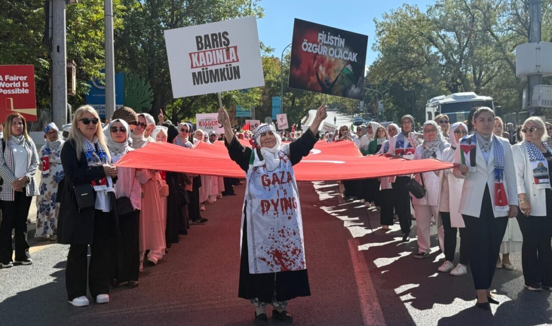 AK Parti’li kadınlardan ‘Gazze İçin Sessiz Çığlık’ zinciri / Video eklendi Ruken KADIOĞLU-Canberk ÖZTÜRK/ANKARA, – AK Parti Ankara İl Kadın Kolları