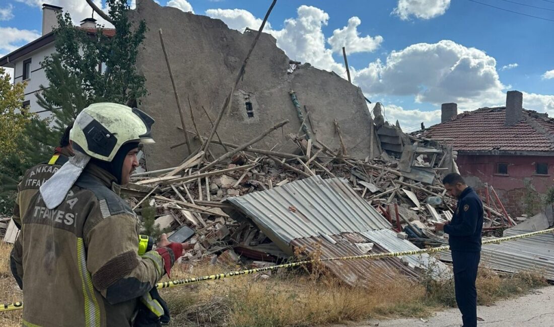 Müfit ONBAŞI/ÇUBUK (Ankara), – ANKARA’nın Çubuk ilçesinde 3 katlı metruk