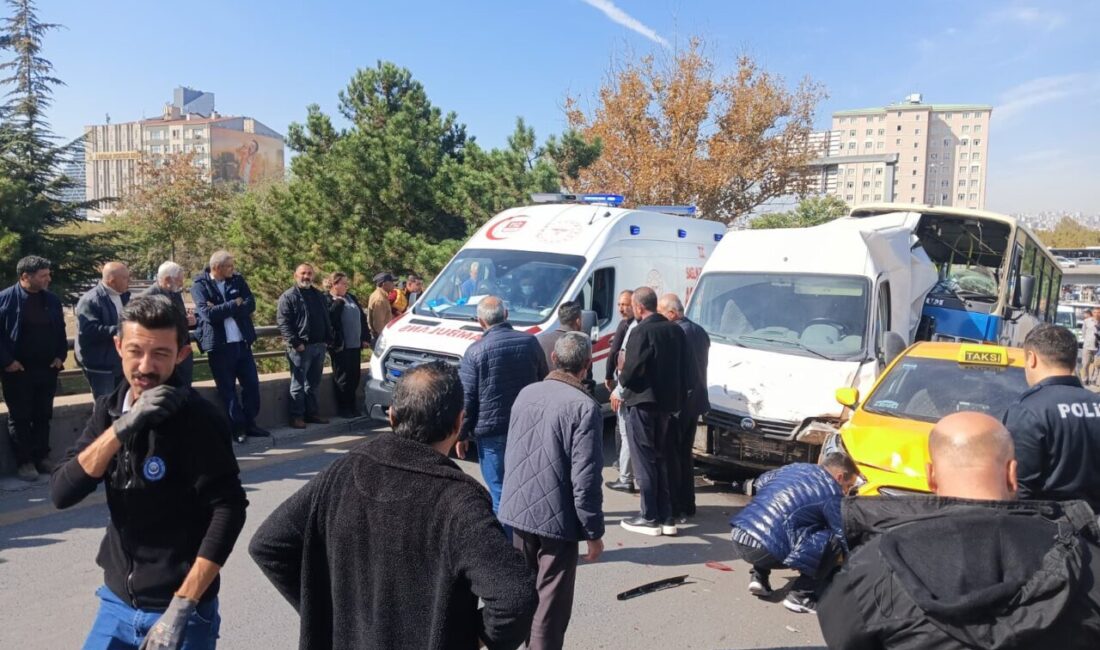 Nisa MİĞAL-Ali Oğulcan ARSLAN/ANKARA, – ANKARA’da 6 aracın karıştığı zincirleme