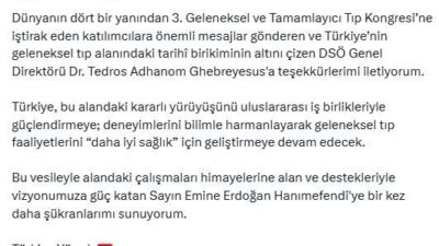ANKARA, – SAĞLIK Bakanı Kemal Memişoğlu, 3’üncü Geleneksel ve Tamamlayıcı