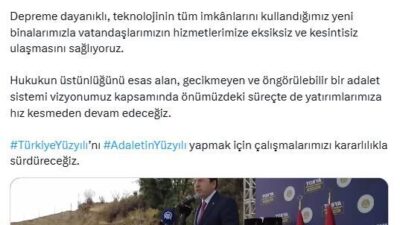 ANKARA, – ADALET Bakanı Yılmaz Tunç, adalet hizmetlerinin etkinliğini daha