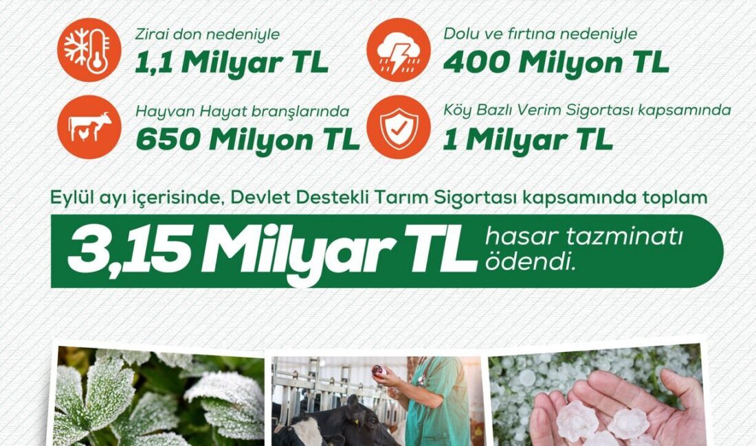 ANKARA, – TARIM ve Orman Bakanı İbrahim Yumaklı, “Eylül ayında