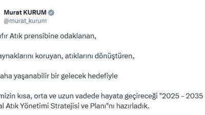 ANKARA, – ÇEVRE, Şehircilik ve İklim Değişikliği Bakanlığı 2025-2035 yıllarını