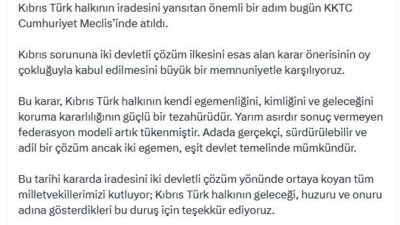 ANKARA, – CUMHURBAŞKANI Yardımcısı Cevdet Yılmaz, Kıbrıs’ta yarım asırdır sonuç