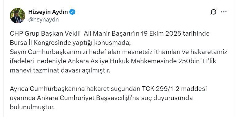 ANKARA, – CUMHURBAŞKANI Recep Tayyip Erdoğan, CHP Grup Başkanvekili Ali