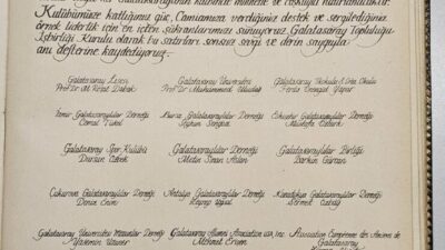 Serhan TÜRK/İSTANBUL, – GALATASARAY Topluluğu İşbirliği Kurulu’nun ortak önerisiyle Galatasaray