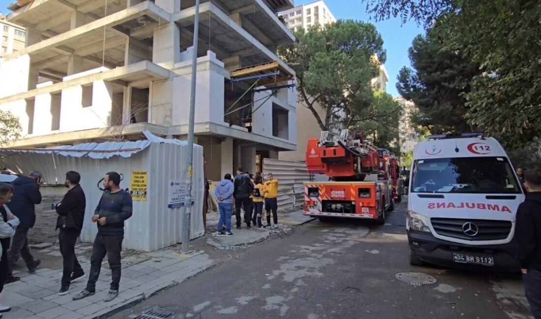 Mert ORDU/(İSTANBUL, DHA) — KADIKÖY’de inşaatta çalışan Nazım T., yüksekten