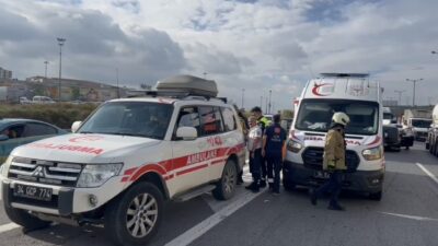 Mert ORDU/İSTANBUL, – PENDİK TEM Otoyolu’nda 2 otomobil ve bir