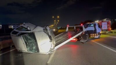 Mehmet Kaan KURT/İSTANBUL, – SULTANBEYLİ TEM Otoyolu’nda sürücüsünün direksiyon hakimiyetini