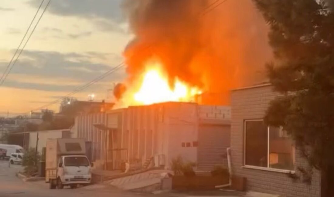 İSTANBUL, – ÜMRANİYE’de bir mobilya imalathanesinde yangın çıktı. Yangına itfaiyenin