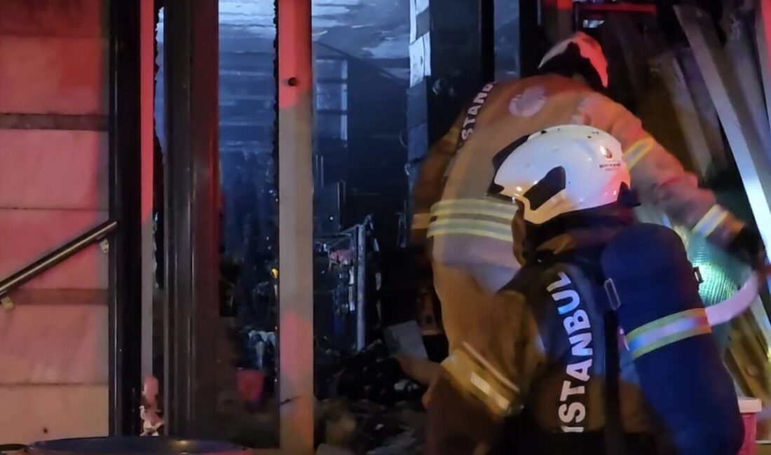 Mert ORDU/İSTANBUL, – ÜMRANİYE’de nalburda çıkan yangın, kısa sürede büyüyerek