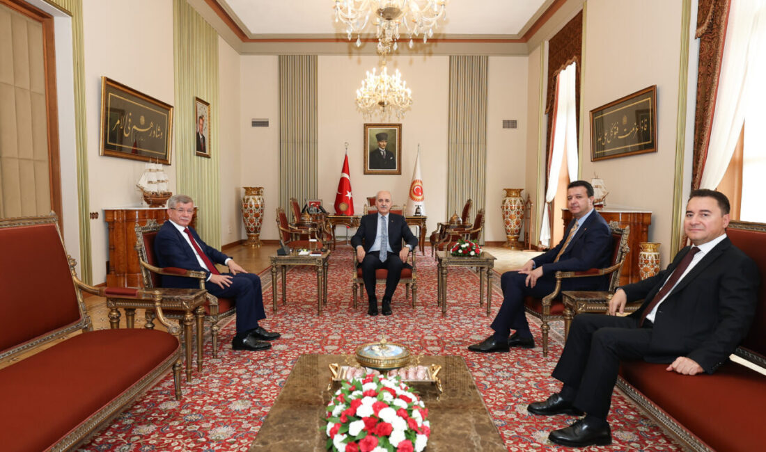 Kurtulmuş; Arıkan, Babacan ve Davutoğlu’nu kabul etti Aliekber METE/ANKARA, – TÜRKİYE Büyük Millet Meclisi (TBMM) Başkanı Numan