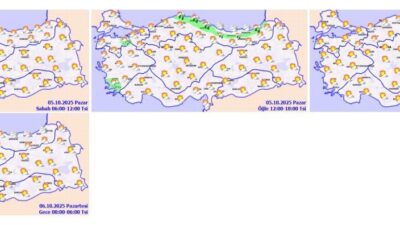 ANKARA, – METEOROLOJİ Genel Müdürlüğü, yurdun kuzey ve batı kesimlerinin