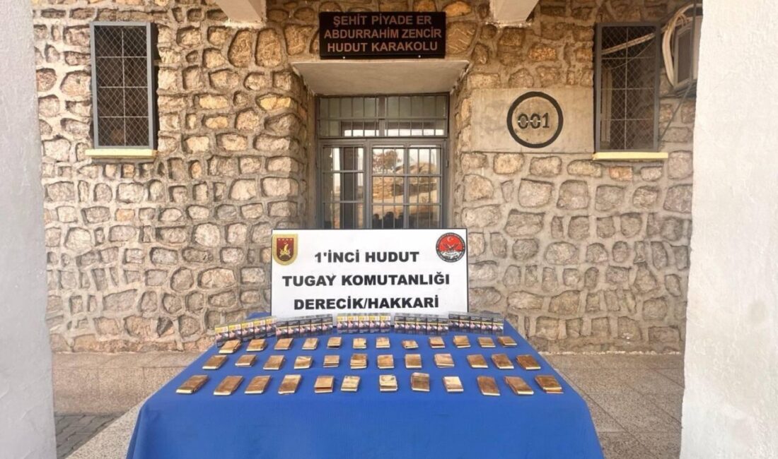 MSB: Hakkari hudut hattında 36 kilo altın ele geçirildi ANKARA, – MİLLİ Savunma Bakanlığı (MSB), Hakkari hudut hattında yapılan