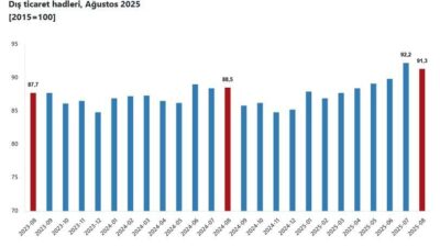 ANKARA, – TÜRKİYE İstatistik Kurumu (TÜİK), dış ticaret haddinin ağustos