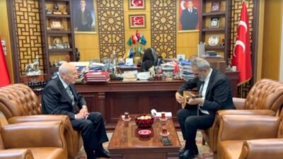 ANKARA, – SANATÇI Yavuz Bingöl, MHP Genel Başkanı Devlet Bahçeli’yi