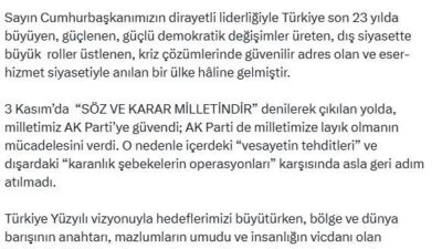 ANKARA, – AK Parti Sözcüsü Ömer Çelik, “3 Kasım, Türkiye’nin