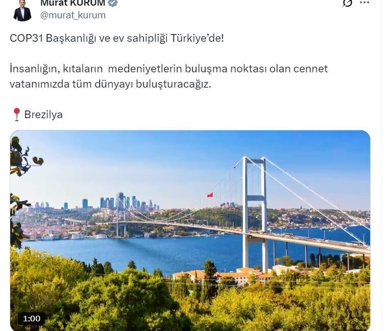 ANKARA, – ÇEVRE, Şehircilik ve İklim Değişikliği Bakanı Murat Kurum,