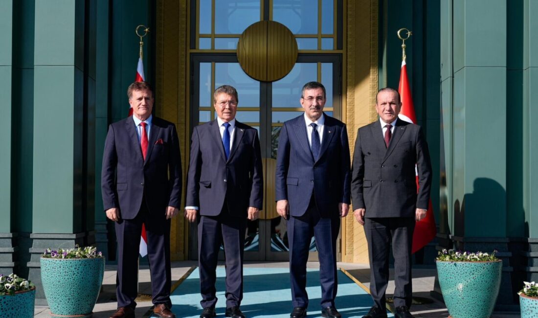 ANKARA, – CUMHURBAŞKANI Yardımcısı Cevdet Yılmaz, Cumhurbaşkanlığı Külliyesi’nde Kuzey Kıbrıs