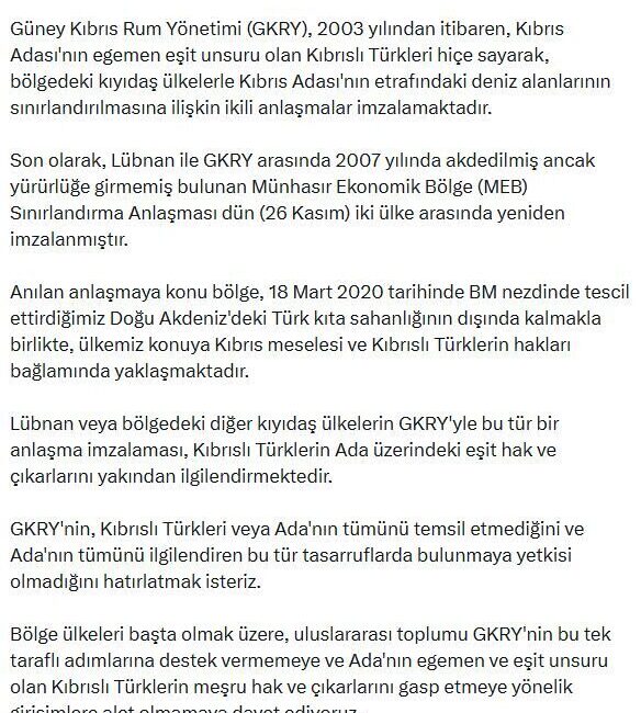 ANKARA, – DIŞİŞLERİ Bakanlığı Sözcüsü Öncü Keçeli, Lübnan ile Güney