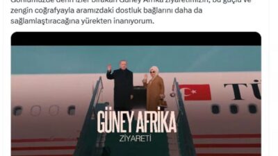 ANKARA, – CUMHURBAŞKANI Recep Tayyip Erdoğan’ın eşi Emine Erdoğan, Güney