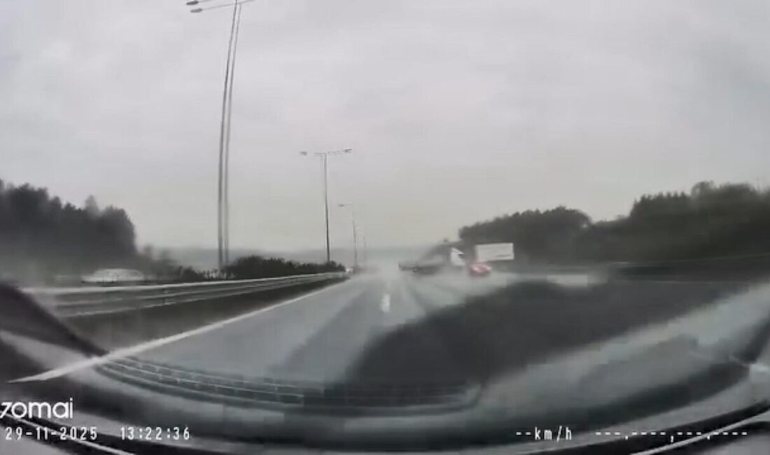 İsa ALMAÇAYIR-Hiba HAKBİLİR/İSTANBUL, -BEYKOZ Kuzey Marmara Otoyolu’nda seyir halinde olan