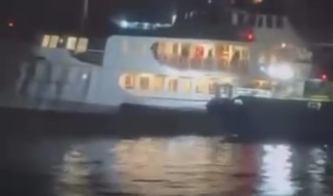 Mert ORDU/İSTANBUL, – BEYKOZ Paşabahçe açıklarında seyir halindeki Eminönü-Beykoz vapuru,