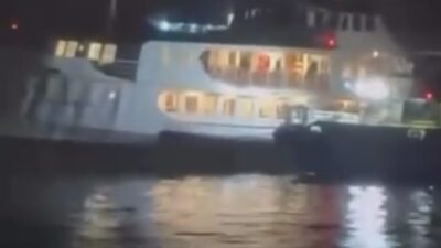 Mert ORDU/İSTANBUL, – BEYKOZ Paşabahçe açıklarında seyir halindeki Eminönü-Beykoz vapuru,