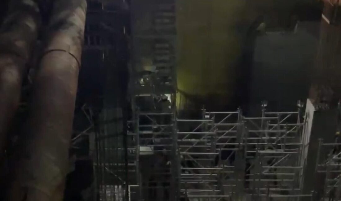 Mehmet Kaan KURT/İSTANBUL, – Beyoğlu’nda metro inşaatındaki çalışmalar sırasında iskele