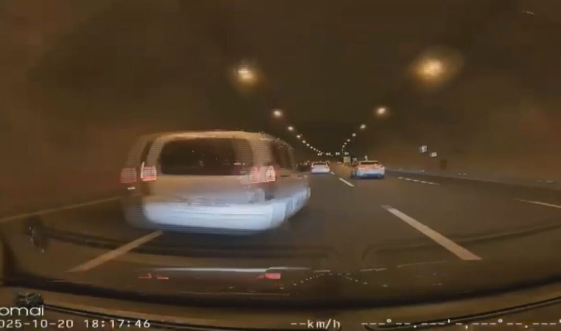 Leyla YILDIZ/İSTANBUL, – ÇEKMEKÖY Kuzey Marmara Otoyolu’nda makas atarak trafiği