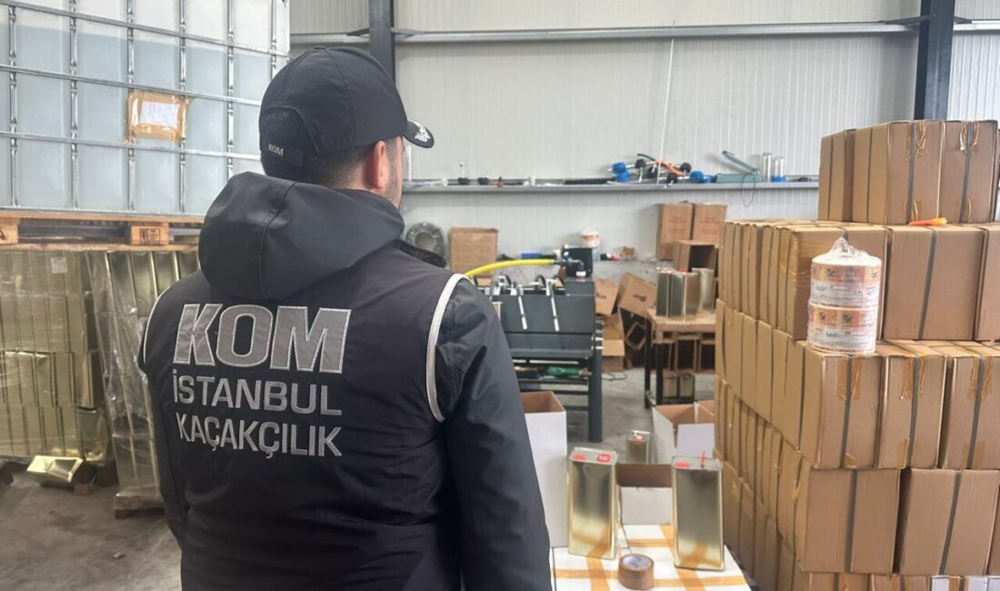 Ayşe GÜREL/İSTANBUL – İSTANBUL’da kaçak alkol üretimi ve sevkiyatına yönelik