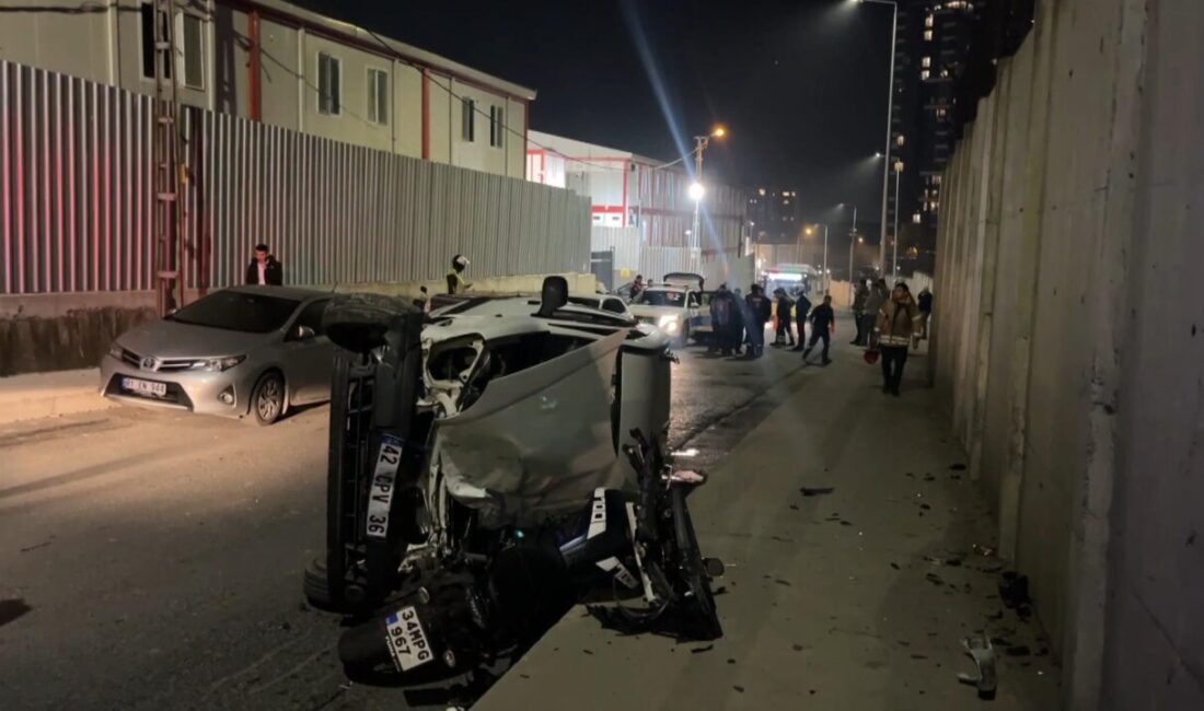 Mehmet Kaan KURT /İSTANBUL, – SARIYER’de sürücüsünün direksiyon hakimiyetini kaybettiği