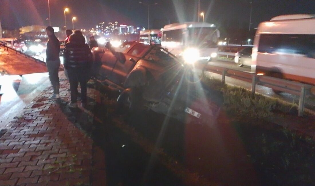 Uğur Samet AVCI/İSTANBUL, – SİLİVRİ’de sürücüsünün direksiyon hakimiyetini kaybettiği pikap,