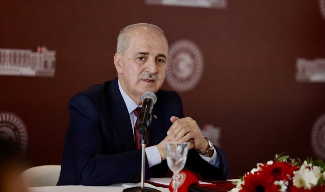 İSTANBUL Türkiye Büyük Millet Meclisi (TBMM) Başkanı Numan Kurtulmuş, medya