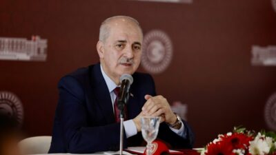 İSTANBUL Türkiye Büyük Millet Meclisi (TBMM) Başkanı Numan Kurtulmuş, medya