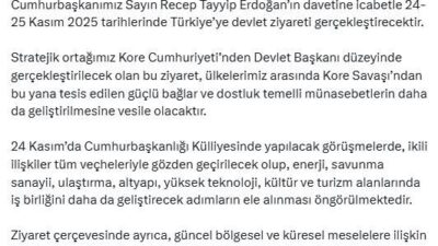 ANKARA, – İLETİŞİM Başkanı Burhanettin Duran, Kore Cumhuriyeti Cumhurbaşkanı Lee