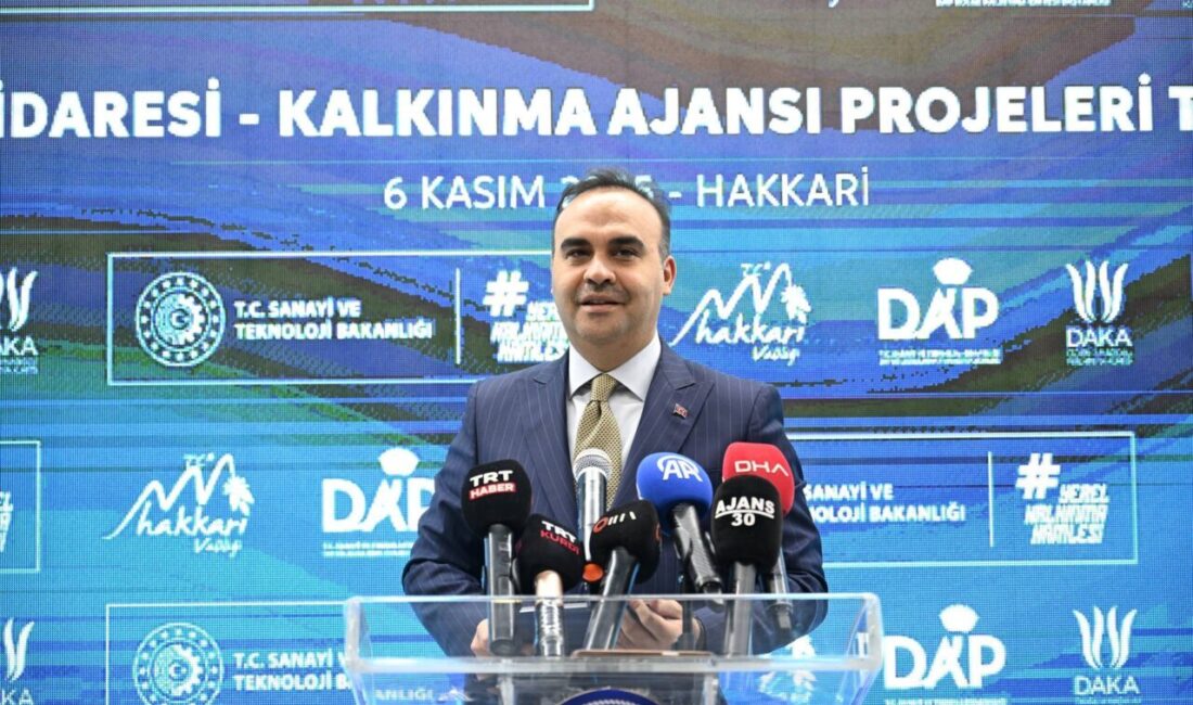 ANKARA, – SANAYİ ve Teknoloji Bakanı Mehmet Fatih Kacır, Şırnak