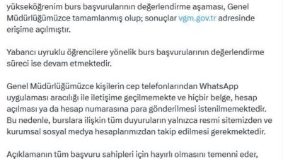 ANKARA, – KÜLTÜR ve Turizm Bakanlığı Vakıflar Genel Müdürlüğü, yükseköğrenim