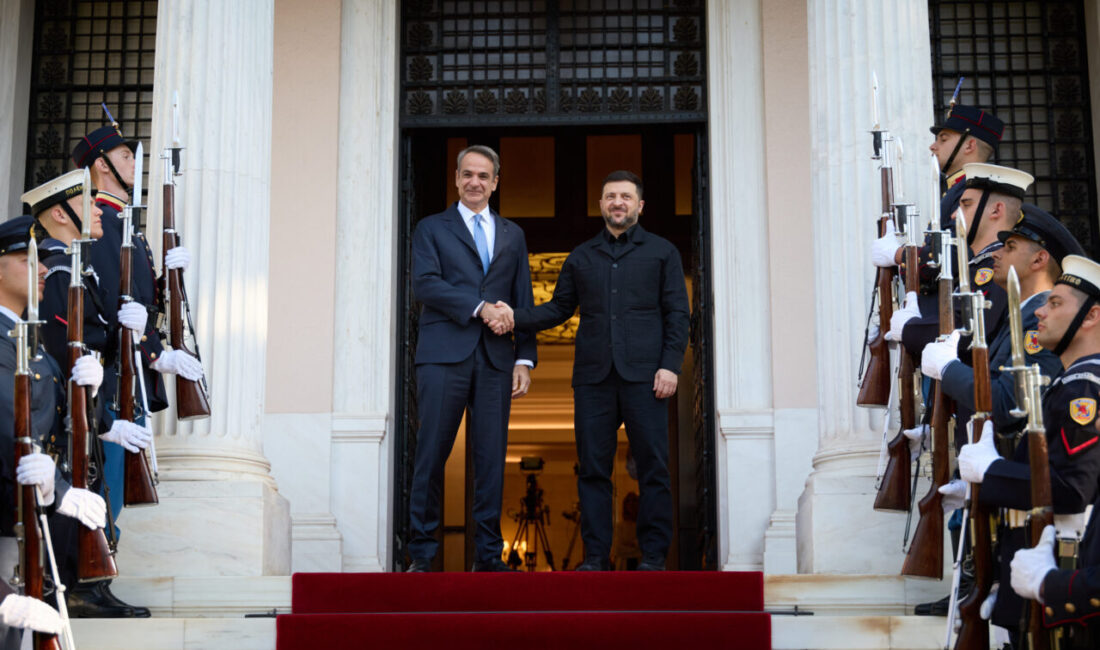 YUNANİSTAN, – UKRAYNA Devlet Başkanı Volodimir Zelenskiy, Atina’da Yunanistan Başbakanı