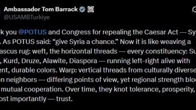 ANKARA, – ABD’nin Ankara Büyükelçisi ve Suriye Özel Temsilcisi Tom