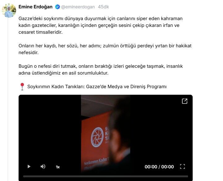 ANKARA, – CUMHURBAŞKANI Recep Tayyip Erdoğan’ın eşi Emine Erdoğan, dün