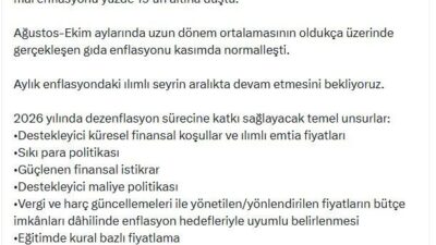 ANKARA, – HAZİNE ve Maliye Bakanı Mehmet Şimşek, “Son 2,5