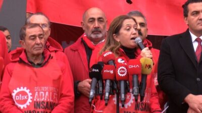 Nisa MİĞAL-Celal ATALAY/ANKARA, – DEVRİMCİ İşçi Sendikaları Konfederasyonu (DİSK) üyeleri,
