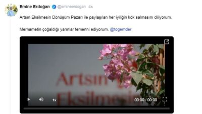ANKARA, – CUMHURBAŞKANI Recep Tayyip Erdoğan’ın eşi Emine Erdoğan, Toplumsal