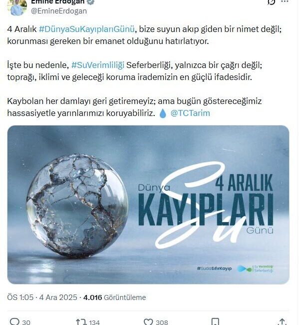 ANKARA, – CUMHURBAŞKANI Recep Tayyip Erdoğan’ın eşi Emine Erdoğan, “4