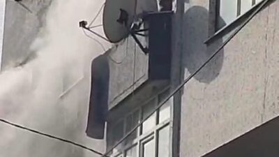 Emre KURT/İSTANBUL, – GAZİOSMANPAŞA’da 4 katlı binanın giriş katında çıkan