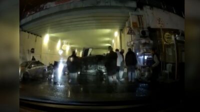 Mehmet Kaan KURT-Hiba HAKBİLİR/İSTANBUL, – KAĞITHANE’de, cadde üzerindeki refüje çarpan